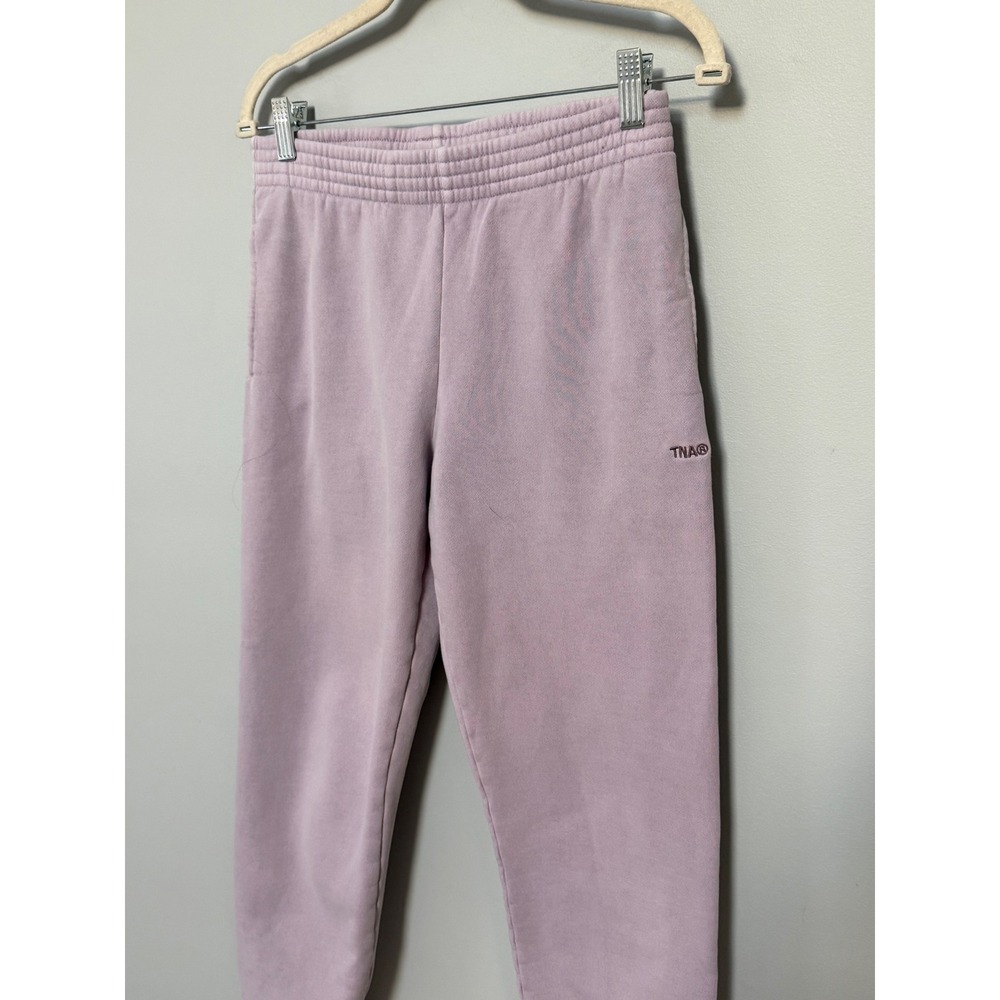 Aritzia TNA Sweatfleece Cozy Fleece Perfect Fit Joggers Lavender Purple Small - Picture 3 of 11